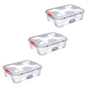Ver imagem 1 de Caixa Organizadora Multiuso 28 Litros C/ Travas Kit 3 Peças