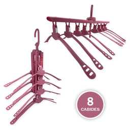 Mini Varal Multiuso Retrátil 8 Cabides Camisas - 1