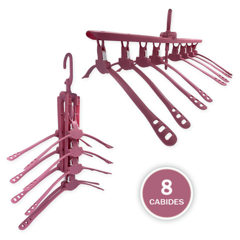 Mini Varal Multiuso Retrátil 8 Cabides Camisas