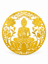 Ver imagem 1 de Kit 3 Mandala Decoração Ambiente Parede:Dourado