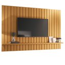 Ver imagem 2 de Painel Tv 70 Pol 200cm Suspenso Ripado Link Cinamomo - Hb Móveis