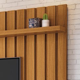 Painel Tv 70 Pol 200cm Suspenso Ripado Link Cinamomo - Hb Móveis - 6