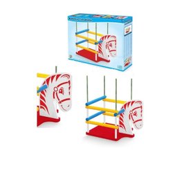 Balanco Infantil Cavalinho de Madeira com Proteção Bebe Cadeirinha Balançar Parede Arvore Casa Jardi - 1