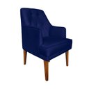 Ver imagem 2 de Kit 4 Cadeiras Paris + 2 Paris Retro Suede Azul Marinho Dominic Decor
