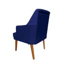 Ver imagem 4 de Kit 4 Cadeiras Paris + 2 Paris Retro Suede Azul Marinho Dominic Decor