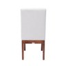Cadeira de Jantar Estofada Allure Cappuccino Fosco com Linho Cru - 4