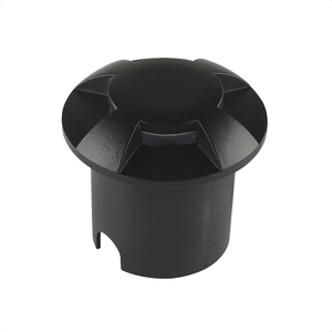 Balizador de Solo Led Taschibra Dome 4 Fachos Preto Bivolt
