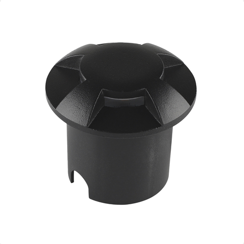 Balizador de Solo Led Taschibra Dome 4 Fachos Preto Bivolt