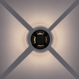 Balizador de Solo Led Taschibra Dome 4 Fachos Preto Bivolt - 2
