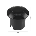 Ver imagem 3 de Balizador de Solo Led Taschibra Dome 4 Fachos Preto Bivolt
