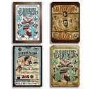 Ver imagem 6 de Kit com 10 Placas Mdf Quadros Barbearia Decoração 28,7x22cm