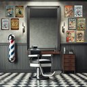Ver imagem 2 de Kit com 10 Placas Mdf Quadros Barbearia Decoração 28,7x22cm