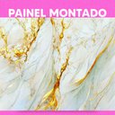 Ver imagem 3 de Papel de Parede Painel 3D Mármore Branco Amarelo 4M Revestimento Auto Colante Brilho Marmorizado