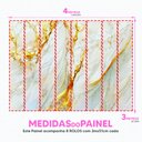 Ver imagem 5 de Papel de Parede Painel 3D Mármore Branco Amarelo 4M Revestimento Auto Colante Brilho Marmorizado