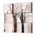 Ver imagem 1 de Espelho Decorativo 3d Vidro Módulos Liverpool Mdf Relevo 54cmx 36cm