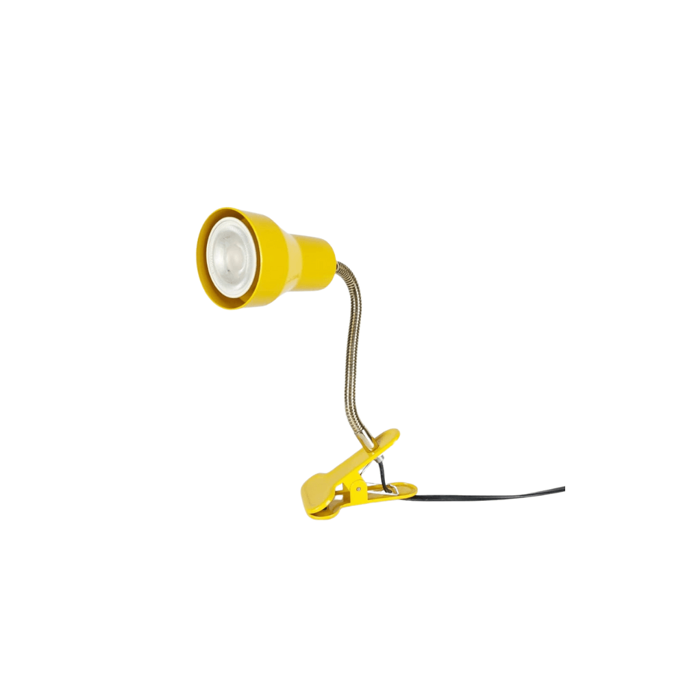 Luminária de Presilha com Garra Amélia Mini Collor Amarelo