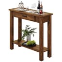 Ver imagem 4 de Aparador Signe W02 Rústico 1 Gaveta Madeira Maciça 73cm Imbuia Lyam Decor