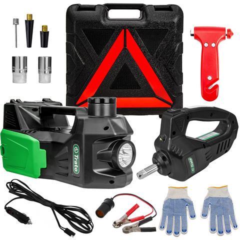 Macaco Elétrico Impacto Hidráulico Tmac5 Kit 6 em 1 - 12v 5t