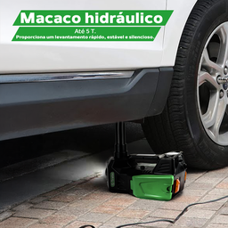 Macaco Elétrico Impacto Hidráulico Tmac5 Kit 6 em 1 - 12v 5t - 6