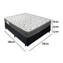 Ver imagem 4 de Cama Box Casal Sintético + Colchão de Espuma D33 - Sereneprime - 138cm:preto
