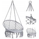Ver imagem 2 de Cadeira Rede Balanço Suspenso Almofada Confortavel Algodao Casa Varanda Jardim Quintal Terraço Lazer