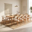 Ver imagem 4 de Mesa de Jantar Andaluz com 10 Cadeiras Pollo Linho Mescla Bege