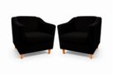 Ver imagem 1 de Kit com 2 Poltronas Reforçada e Confortável Tilla Linho