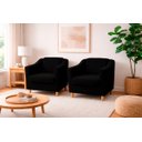 Ver imagem 6 de Kit com 2 Poltronas Reforçada e Confortável Tilla Linho