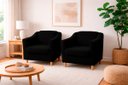 Ver imagem 6 de Kit com 2 Poltronas Reforçada e Confortável Tilla Linho