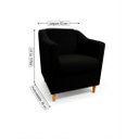 Ver imagem 5 de Kit com 2 Poltronas Reforçada e Confortável Tilla Linho