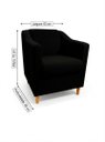 Ver imagem 5 de Kit com 2 Poltronas Reforçada e Confortável Tilla Linho