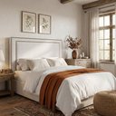 Ver imagem 3 de Cabeceira Cama Box Casal King 195 cm P05 Berlim Linho Creme - Lyam Decor