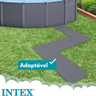 Protetor de Chão Piso Acolchoado para Piscina 8 Peças 50cm X 50cm Intex Cinza - 5
