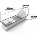 Ver imagem 3 de CL65 Calha Úmida de Embutir em Inox 65cm com 4 Módulos