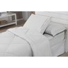 Kit Edredom Solteiro Dupla Face Aconchego 04 Peças- Branco - 3