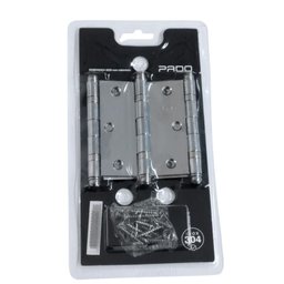 Dobradiça sem Rolamento Inox Polido Pado 3530 - 3.1/2" com 3.un - 3