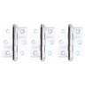 Dobradiça sem Rolamento Inox Polido Pado 3530 - 3.1/2" com 3.un - 1
