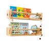 Prateleira de Madeira 50 Cm Porta Livros e Brinquedos Organizador Dulce Slim - 1