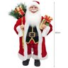 Papai Noel Casaco Vermelho Longo Luxo Saco Presentes 60cm - Master Christmas - 2