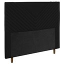 Ver imagem 1 de Cabeceira Cama Box Casal Queen Size Viena 160cm Preto