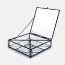 Ver imagem 3 de Caixa Quadrada de Vidro Esparta Blue Gardenia