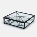 Ver imagem 1 de Caixa Quadrada de Vidro Esparta Blue Gardenia