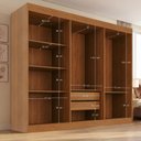 Ver imagem 6 de Guarda Roupa Casal 6 Portas 2 Gavetas Malta Yescasa