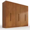 Ver imagem 3 de Guarda Roupa Casal 6 Portas 2 Gavetas Malta Yescasa