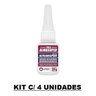 Cola Almasuper 20g Adesivo Instantâneo Ultra Rápido com 4 Un - 1