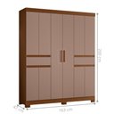 Ver imagem 3 de Roupeiro Solteiro 10 Portas 2 Gavetas