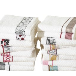 Kit 4 Pano de Copa Prato Atoalhado Felpudo Gourmet - 1