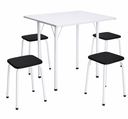 Ver imagem 1 de Mesa Dobravel com Mocho Branca 4 Banquetas