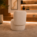 Ver imagem 5 de Poltrona Decorativa Bia Orgânica Boucle Moscow Recepção Sala Estar Quarto