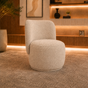 Ver imagem 1 de Poltrona Decorativa Bia Orgânica Boucle Moscow Recepção Sala Estar Quarto
